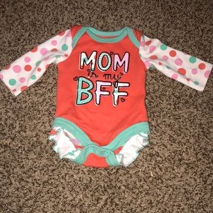 Small Wonders Mom is my B.F.F baby girl onesie